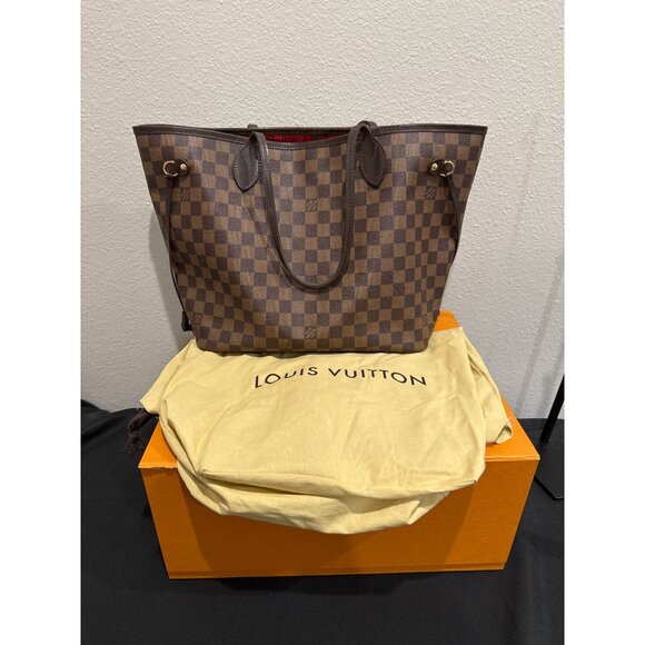 Louis Vuitton Damier Ebene Canvas Neverfull GM Comes with Box & Dust Cover - Picture 12 of 15